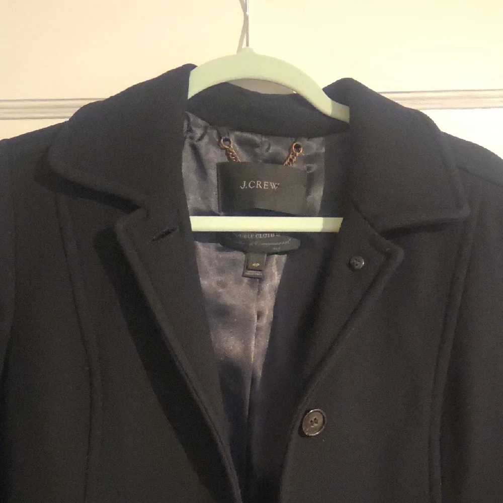J. Crew Black Wool Long Coat - Picture 8 of 16